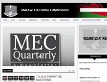 Tablet Screenshot of mec.org.mw