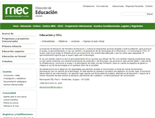Tablet Screenshot of edu.mec.gub.uy