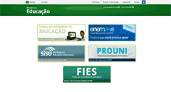 Desktop Screenshot of mec.gov.br
