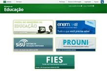 Tablet Screenshot of mec.gov.br