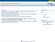 Tablet Screenshot of integrado.mec.gov.br