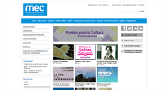 Desktop Screenshot of cultura.mec.gub.uy