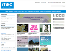 Tablet Screenshot of cultura.mec.gub.uy