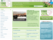 Tablet Screenshot of conae.mec.gov.br