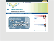 Tablet Screenshot of proinfantil.mec.gov.br