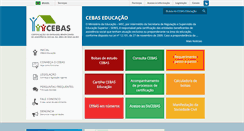 Desktop Screenshot of cebas.mec.gov.br