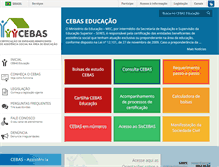 Tablet Screenshot of cebas.mec.gov.br