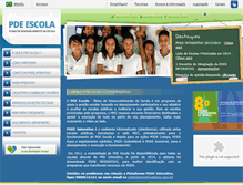 Tablet Screenshot of pdeescola.mec.gov.br