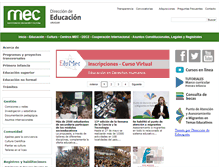Tablet Screenshot of educacion.mec.gub.uy